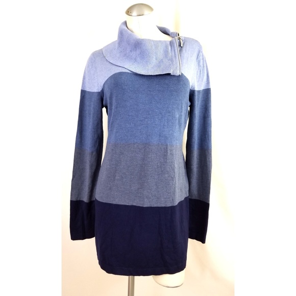 INC International Concepts Sweaters - INC Size XL Blue Cowlneck Sweater